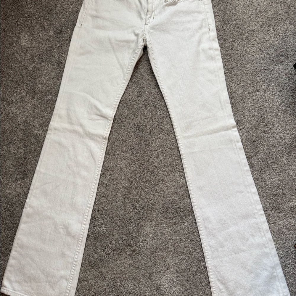 Habitual Women's White Straight Leg Jeans